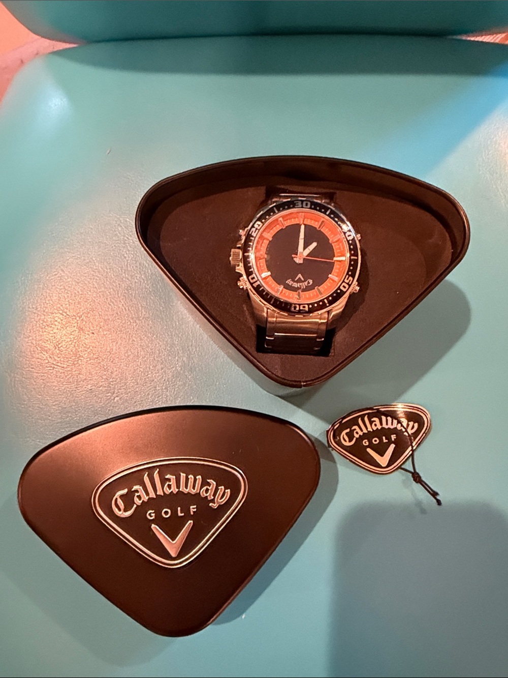 Callaway Men's Black and Orange Golf Watch